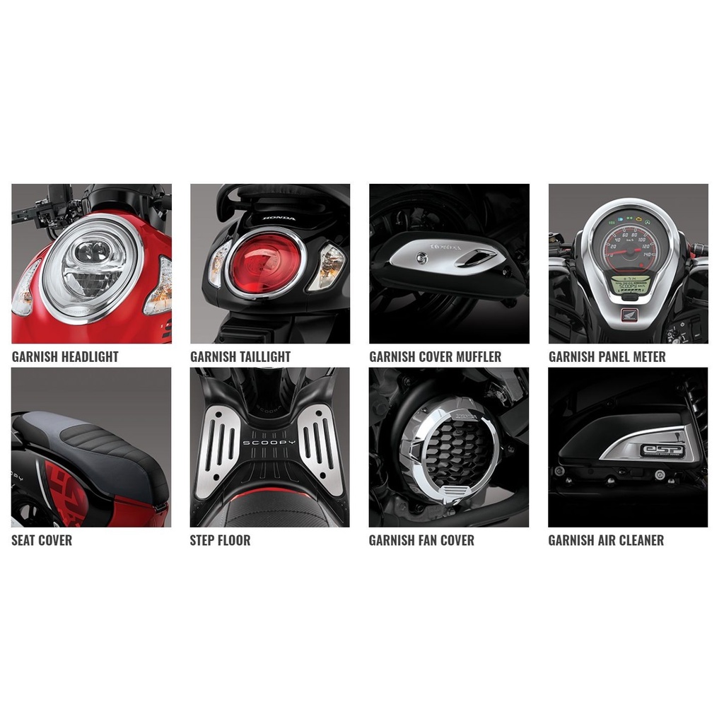 KIT Bọc da yên SCOOPY 2021 K2F nhập chính hãng Honda Indo