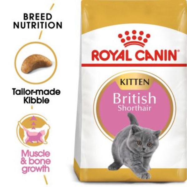 (chính hãng)ROYAL CANIN British Shorthair Kitten 400g 2kg - thức ăn hạt cho mèo anh lông ngắn dưới 1 năm tuổi