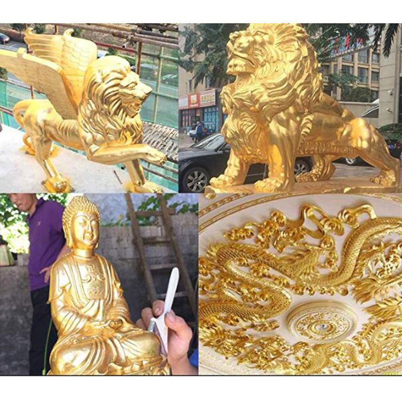 Bộ 100 lá kim loại mô phỏng giấy nhôm resin nhiều màu tùy chọn dùng làm đồ trang sức/tác phẩm nghệ thuật diy