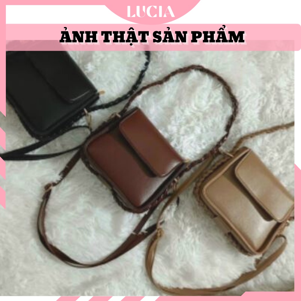 Túi đeo vai kẹp nách túi đeo chéo nữ dây tết đi chơi dễ thương cao cấp phong cách Hàn Quốc LUCIA STORE TXN34