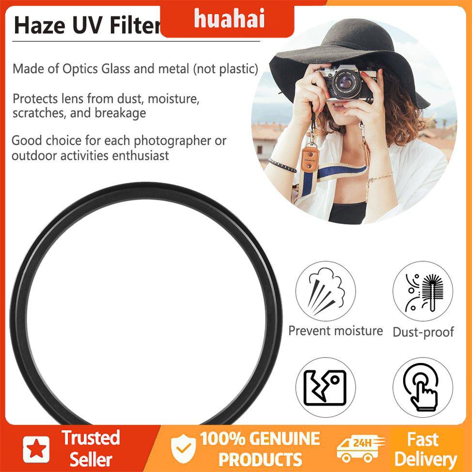 Máy ảnh 58mm UV Ultra-Violet Haze Dslr Kính lọc ống kính kim loại Bảo vệ ống kính