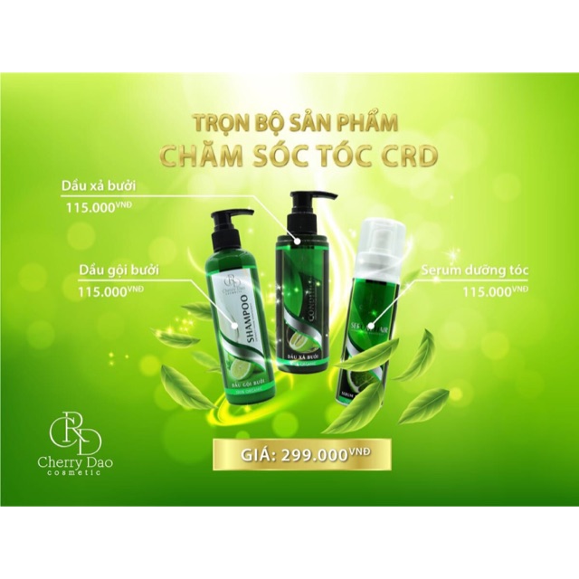 Combo dầu gội bưởi CRD
