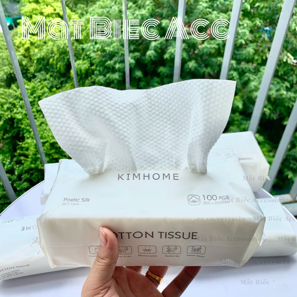 Khăn mặt dùng 1 lần lau khô ướt, giấy đa năng 100% cotton dạng tệp (nội địa Trung) | BigBuy360 - bigbuy360.vn