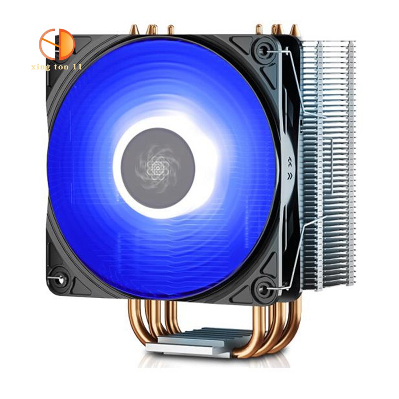 DEEPCOOL GAMMAXX 400 CPU Cooler 4 Heatpipes PWM Fan Intel LGA1151 for AMD AM4 12cm Blue LED Heatsink Desktop PC De-Vibration