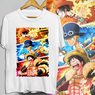 SALE- (SALE SẬP SÀN) Áo thun Luffy, ACE, Sabo Vải Cotton Thái Mẫu Mới | Áo Phông One Piece Tshirt OP44 - áo cực chất