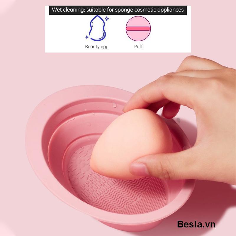 🌈Miếng rửa cọ trang điểm gấp gọn tiện lợi - Dụng cụ vệ sinh cọ mã