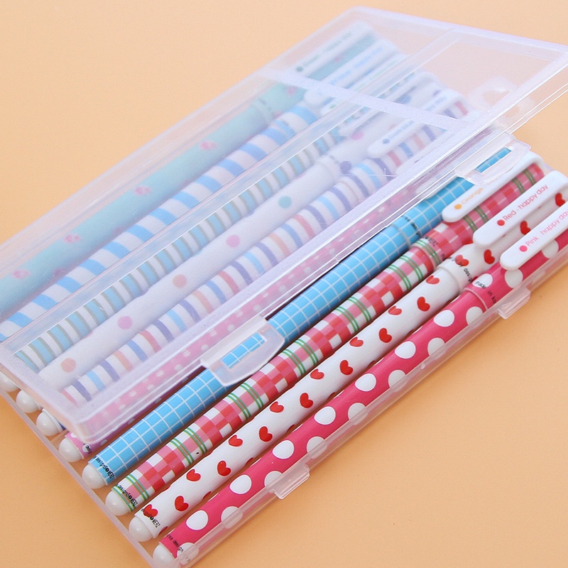 Set bút bi Ngòi 0.5mm 10 màu Hình Hoạt Hình Dễ Thương NATO SBB01
