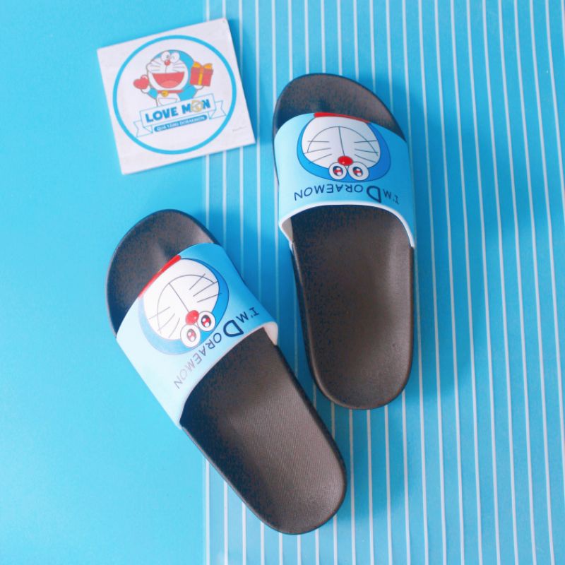 DÉP QUAI NGANG DORAEMON MÀU XANH DỄ THƯƠNG