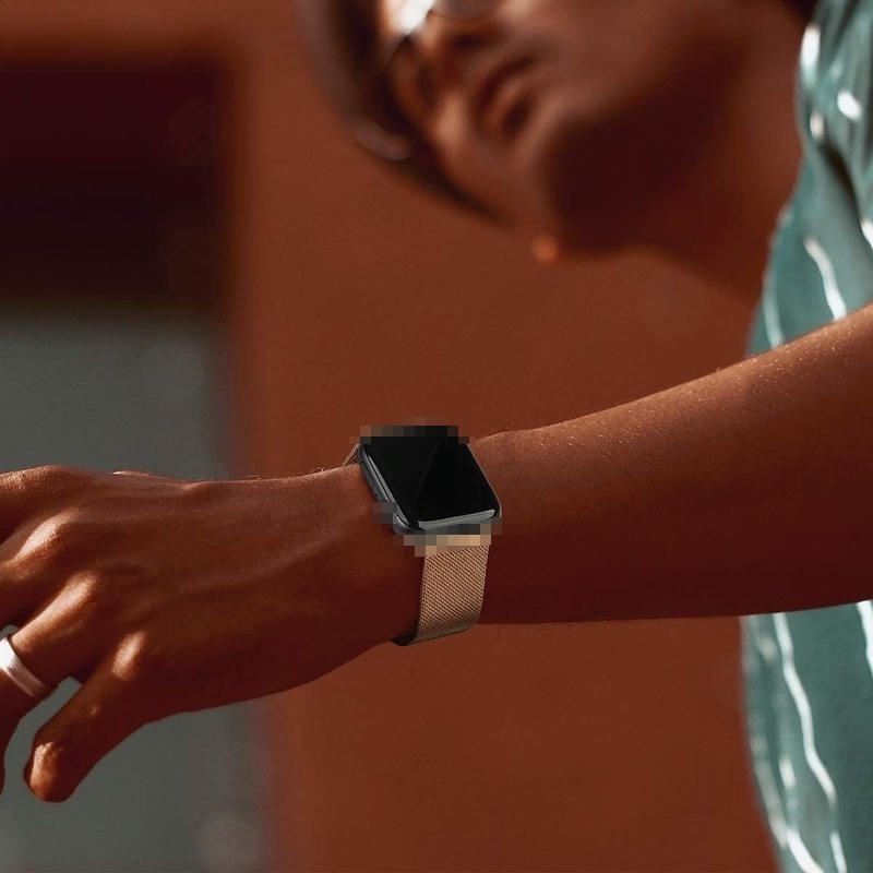 Dây Đeo Inox Khóa Nam Châm Cho Đồng Hồ Thông Minh Apple Watch 7 49mm 45mm 40mm 38mm 42mm 41mm 44mm i-Watch serie ultra 8 7 4 5 6 se 3 2023