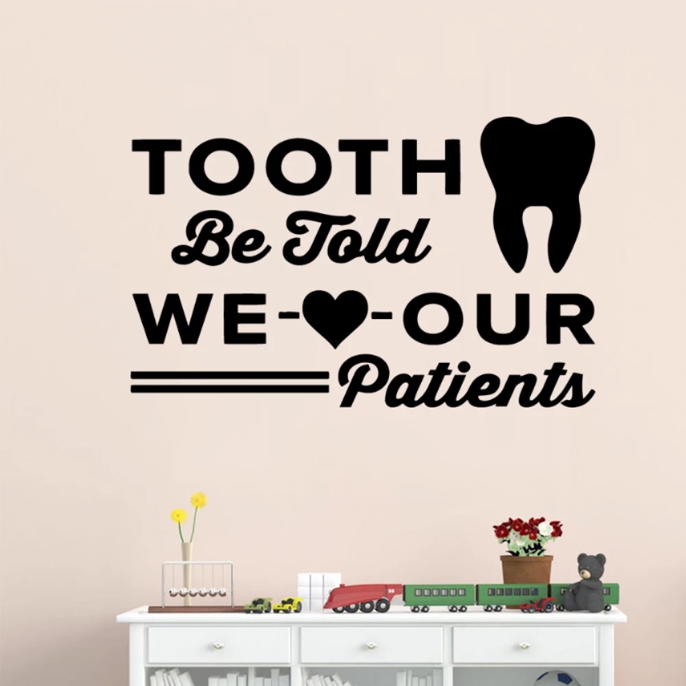 Decal trang trí phòng nha khoa, tạo điểm nhấn, thu hút khách hàng, tăng doanh thu