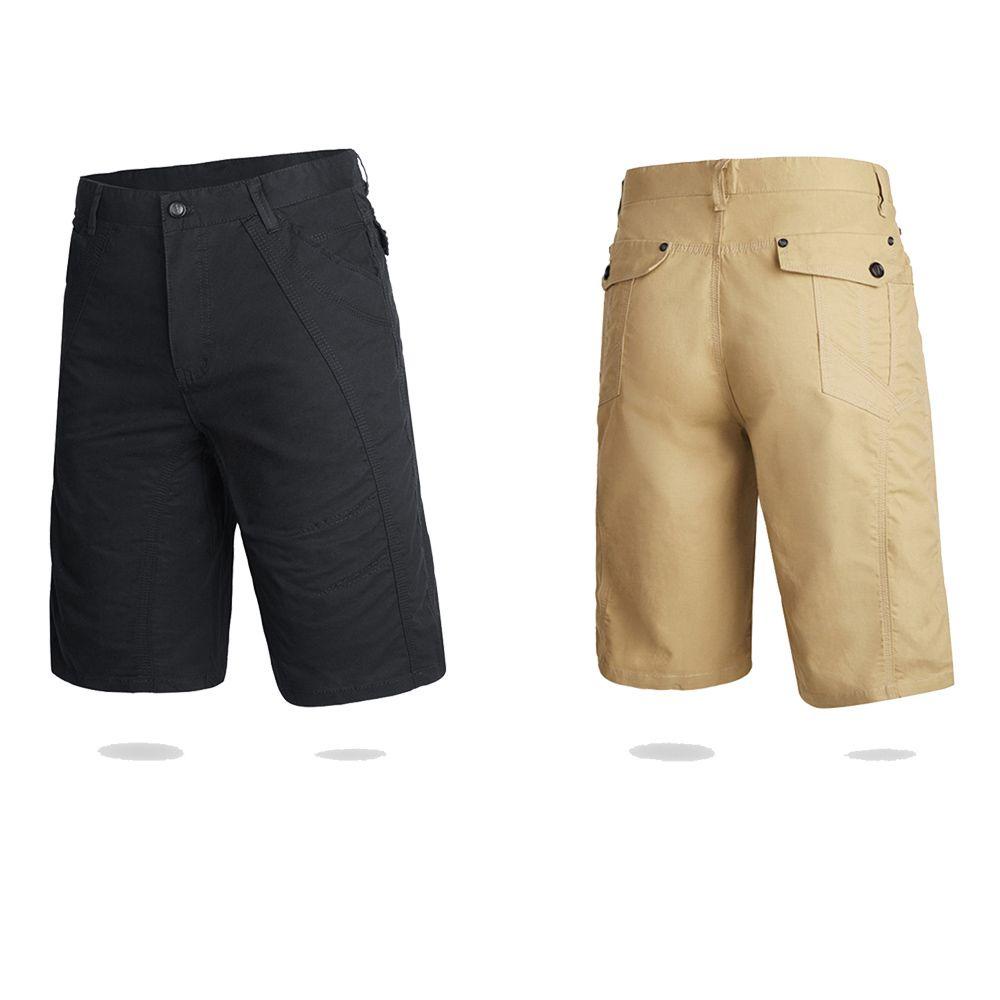 Quần Short Vải Cotton Màu Sắc Đơn Giản Thoáng Khí Thời Trang Cho Nam