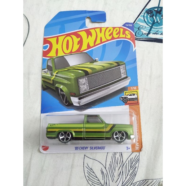 đồ chơi mô hình xe HotWheels - '83 Chevy Silverado - HW Hot Trucks