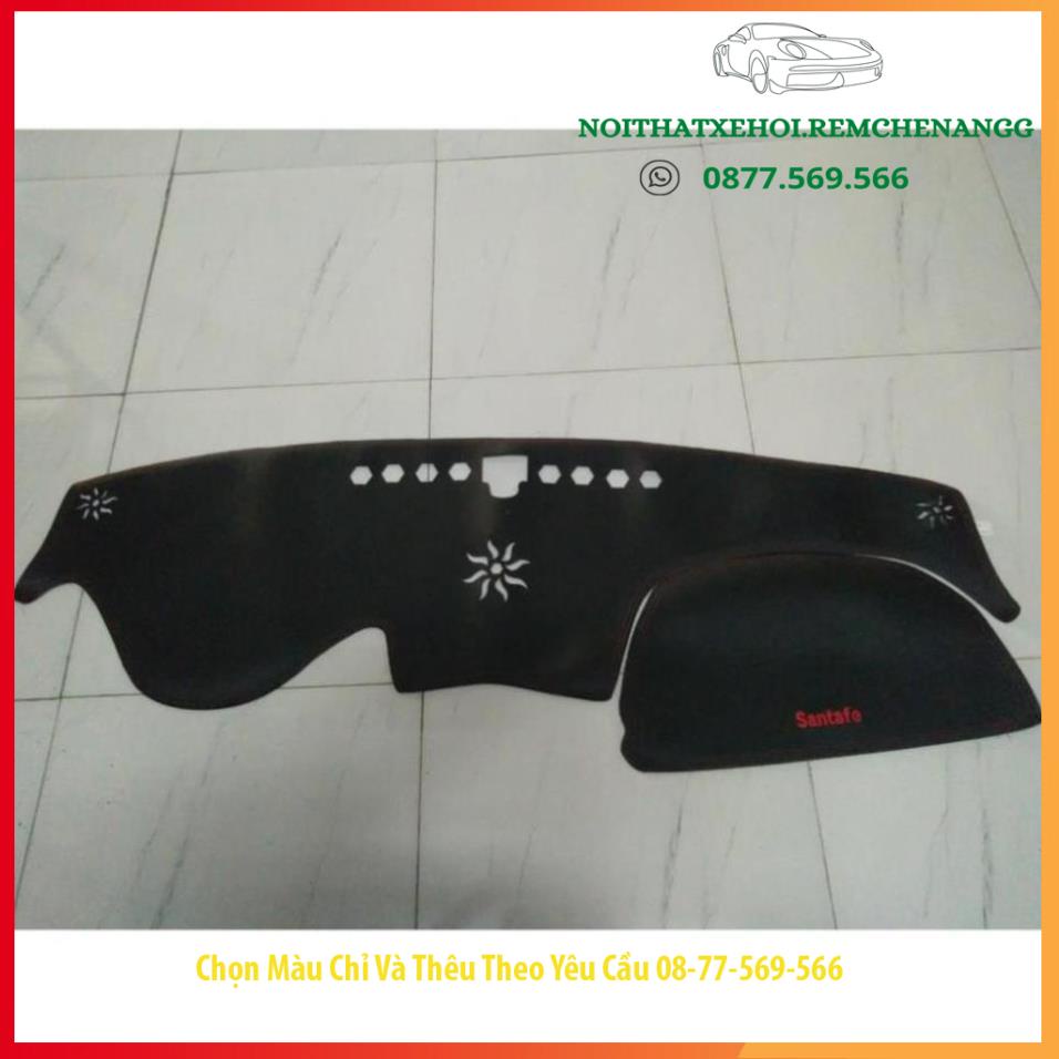 THAM TAPLO GỖ HUYNDAI SANTAFE DA VÂN GỖ DA CARBON NHUNG LÔNG CỪU 3 LỚP CÓ CHỐNG TRƯỢT THẢM PHỦ LÓT CHE NẮNG TAPLO