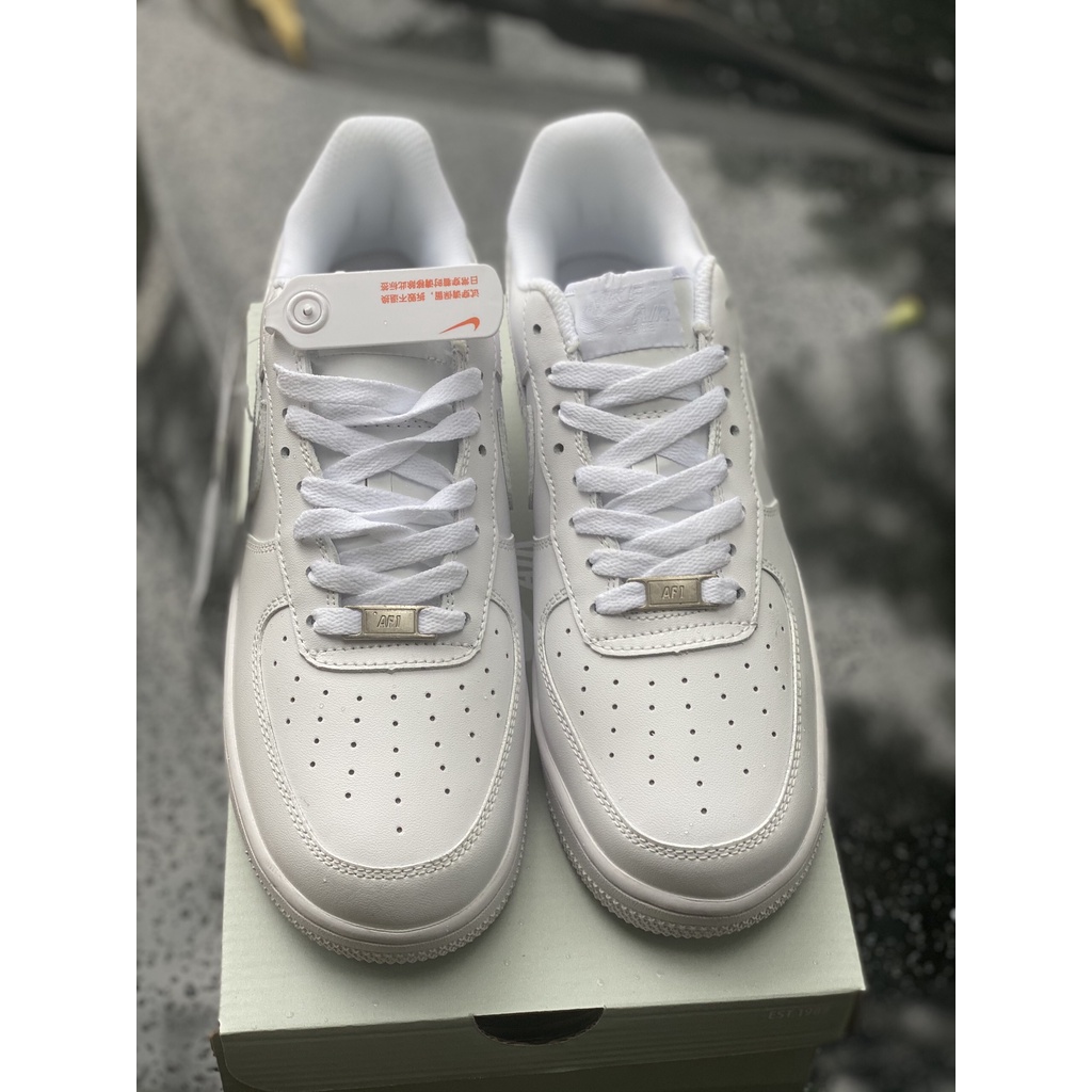 Giày  Air Force 1 AF1 Trắng, Giày Sneaker Nam Nữ Thể Thao Cổ Thấp Cao Cấp Full Box