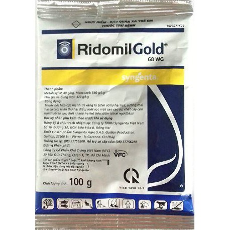 Thuốc trừ bệnh cây trồng Ridomil Gold