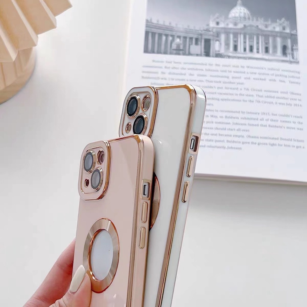 Ốp Điện Thoại Silicon Mềm In Logo Sang Trọng Cho iPhone 13 11 12 Pro Max XR XS Max 7 8 Plus