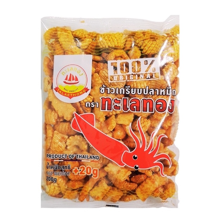 Snack mực Thái Lan giòn rụm - bim bim mực Thái hiệu Talaethong đủ vị rong biển và truyền thống