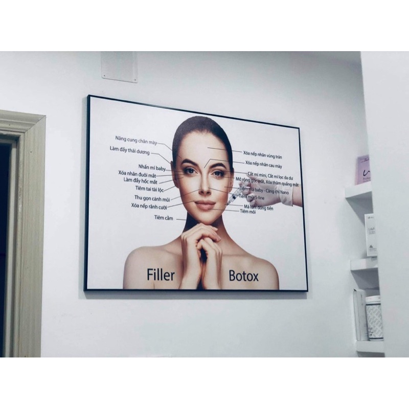 TRANH SPA TIÊM FILLER BOTOX SANH TRỌNG HIỆN ĐẠI CHO SPA THẨM MỸ VIỆN