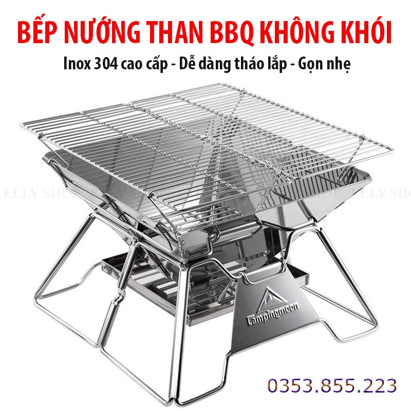 BẾP NƯỚNG THAN BBQ KHÔNG KHÓI - BẾP NƯỚNG THAN HOA