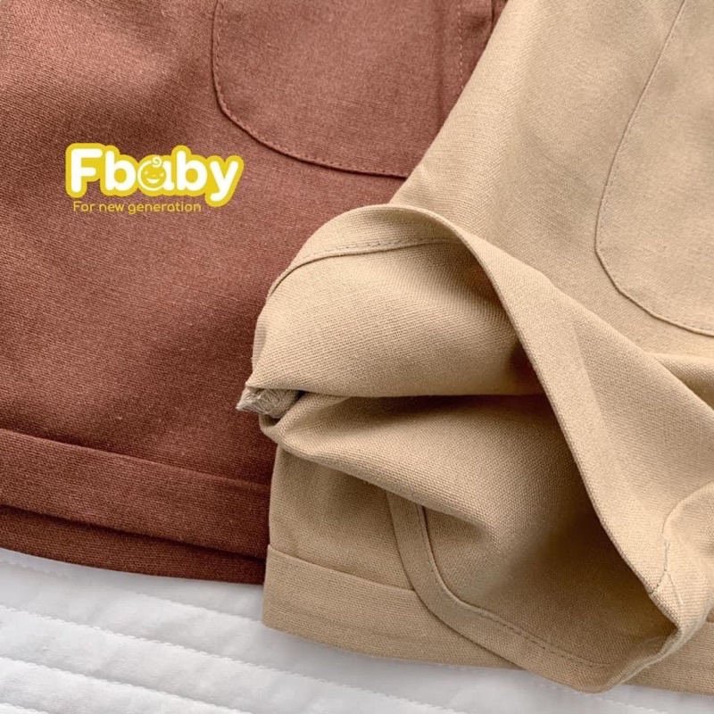 Quần Short kaki Linen bé trai