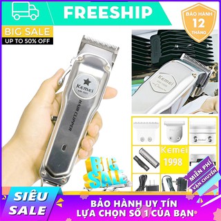 ❤️Tông đơ Kemei KM-1998 Hàng Chuẩn Toàn Quốc - MOXOMO