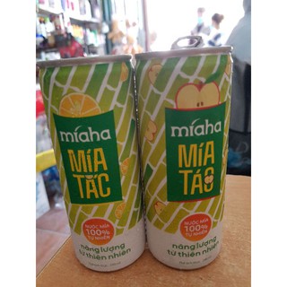 Nước Mía tươi Miaha Sét 6 lon 3 vị