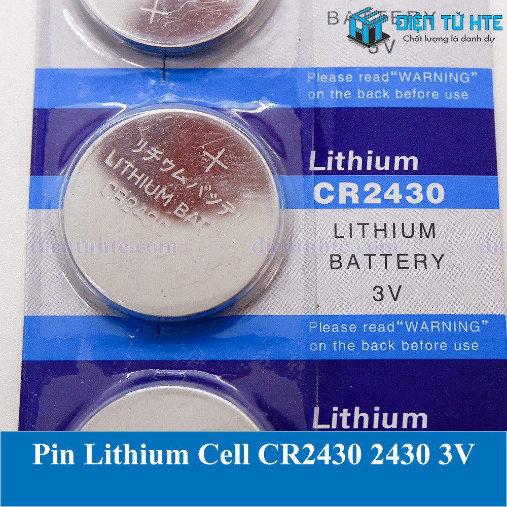 Pin Lithium Cell CR2430 2430 - CR2450 2450 3V