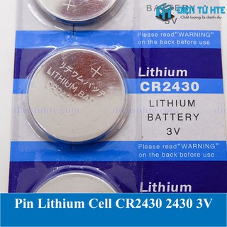 Pin lithium cell cr2430 2430 - cr2450 2450 3v