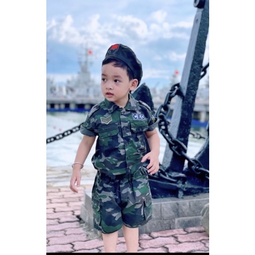 Bộ rằn ri cộc tay và sát nách cho bé trai bé gái siêu cool ngầu(9-28kg) 1-8 tuổi