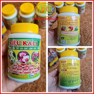 Phân bón Siêu Kali hoa đẹp lâu tàn, quả to ngọt, cứng cây chống đổ ngã cho tất cả các loại cây 100gr