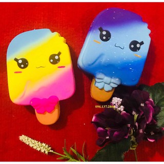 SQUISHY QUE KEM 3 MÀU CẢM XÚC  - kiểu dáng bắt mắt