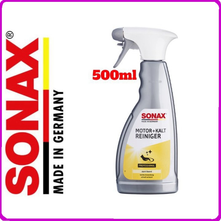 Dung dịch vệ sinh khoang máy ô tô thương hiệu Đức - Sonax Engine cold cleaner 543200 - HÀNG CHÍNH HÃNG