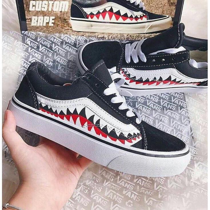 Giày Thể Thao Old Skool Cá Mập Trắng Giá Rẻ | BigBuy360 - bigbuy360.vn