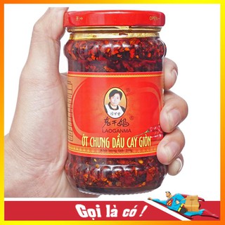Ớt chưng dầu Vị cay giòn 🌺FREESHIP🌺 nhãn hiệu Laoganma 210g - DATE 18/8/2021