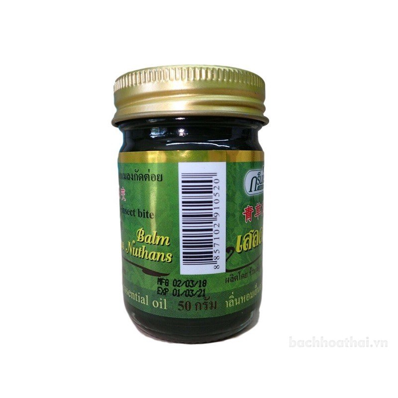 Dầu cù Green Herb Clinacanthus Nutans Balm Insect Bite xoa bóp ġiảm ƌau Thái Lan