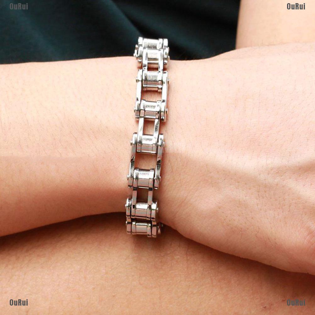 Vòng Đeo Tay Bằng Thép Không Gỉ Thiết Kế Cá Tính Dành Cho Nam