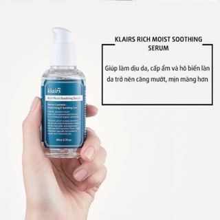 Serum Klairs Rich Moist Cấp ẩm