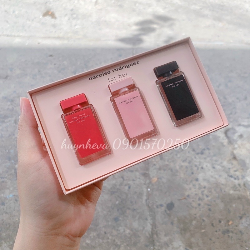 Nước hoa mini set 3 chai 3 mùi Nars