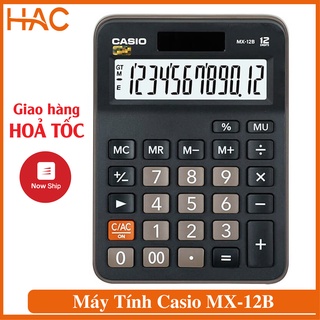 Máy tính Casio MX-12B 12 phím số màn hình lớn ,Chính hãng Bảo hành 5 năm, Pin siêu bền