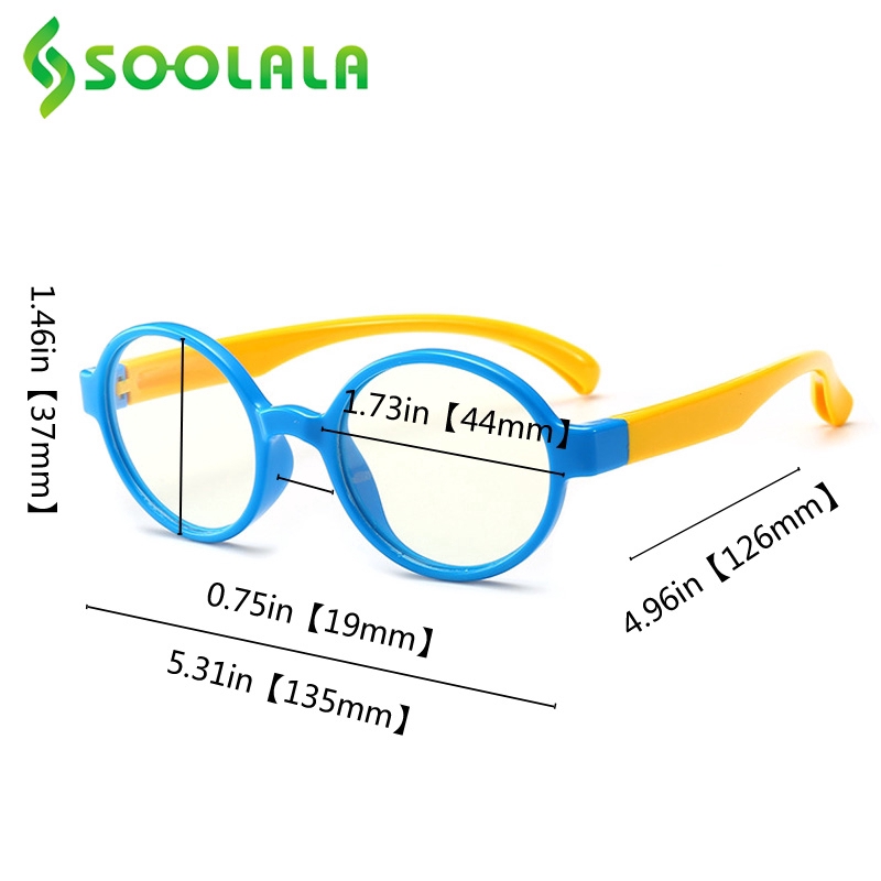 Kính Mắt Soolala Gọng Tròn Chống Ánh Sáng Xanh Thời Trang Cho Bé