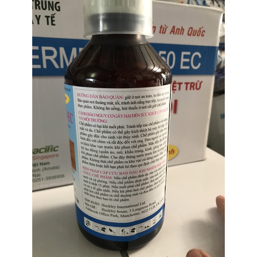 Thuốc diệt muỗi, côn trùng Map Permethrin 50EC - Chai 100ml