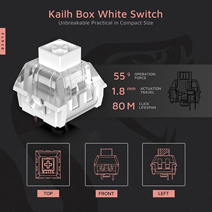 Bàn phím FL-Esports FL980 CP White OV Kailh Box White