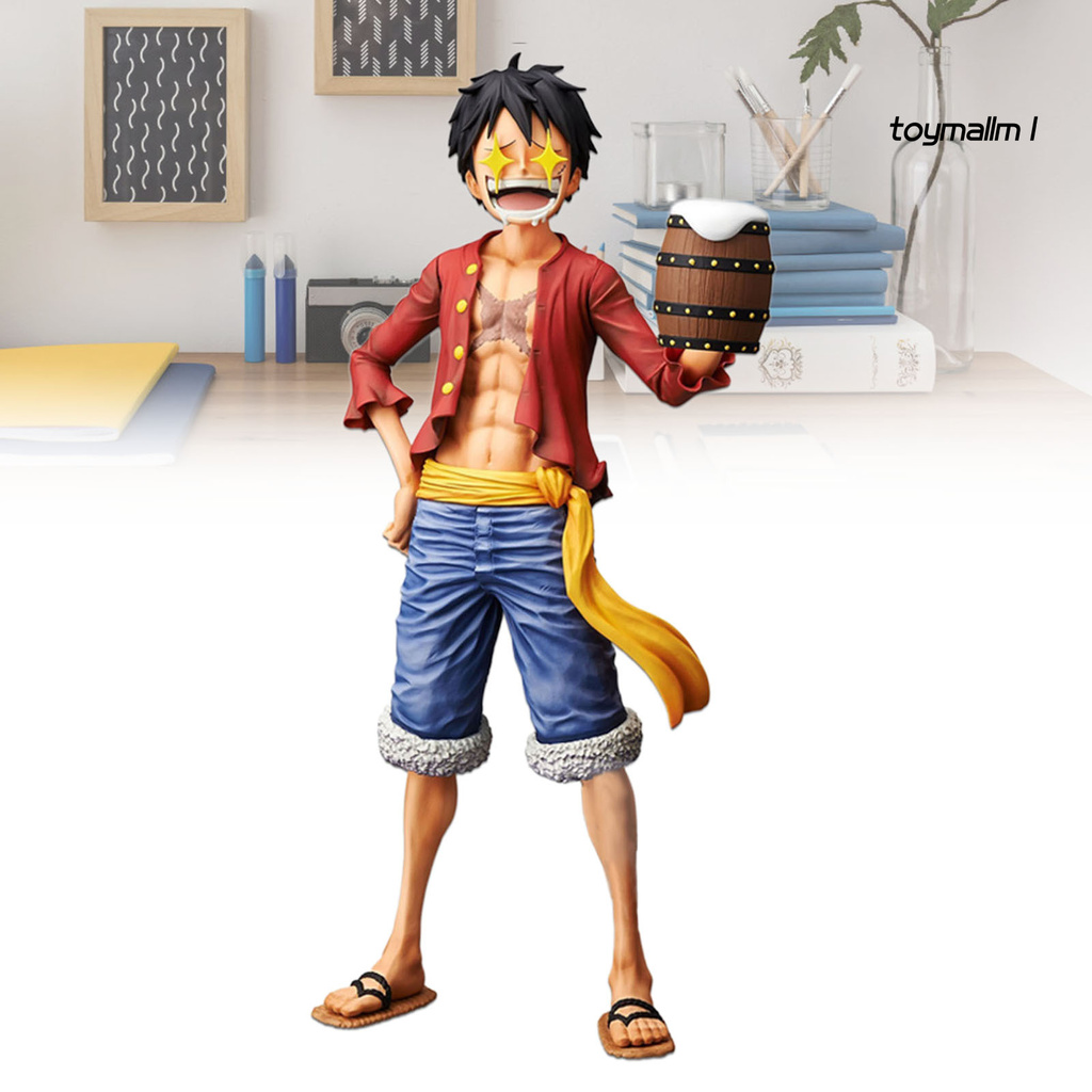 toymall Kids Anime Cartoon One Piece Luffy Figure Model Toys Set Display Mold Ornaments