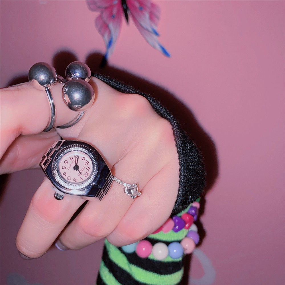 Fashion and personality innovation ring-style mini stereo dial ring