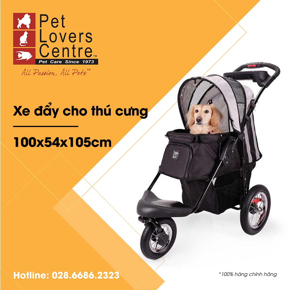 Xe đẩy cho thú cưng IBIYAYA TURBO PET JOGGER (BLACK) (100x54x105cm)