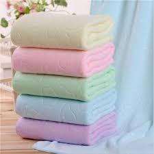 Khăn Tắm Xuất Nhật Khổ Lớn 1m4 x 70cm - 6 màu tùy chọn - xanh da trời, hồng, vàng, tím, cam, xanh lá