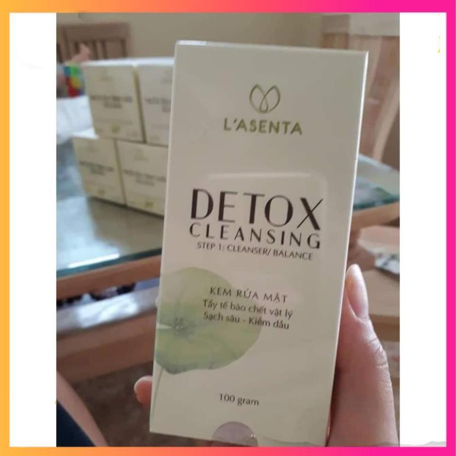 Sữa Rửa Mặt Thải Độc Kiềm Dầu Lasenta Detox Cleansing - Dành Cho Mọi Loại Da [ HÀNG CHÍNH HÃNG ]