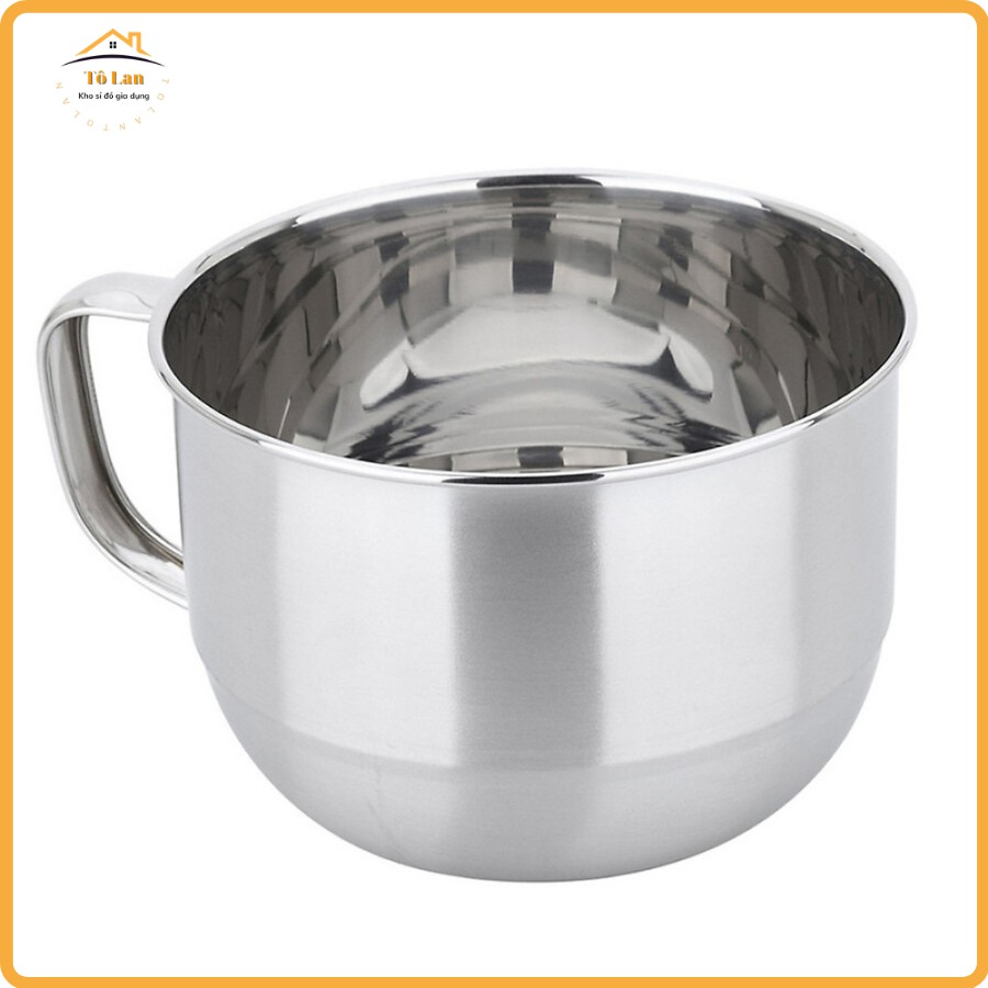 [QUÀ TẶNG LÀ KHẨU TRANG BẠN NHÉ] Ca Nấu Mì Có Nắp Đậy / Ly Mì Dạng Tô Inox 14cm | BigBuy360 - bigbuy360.vn