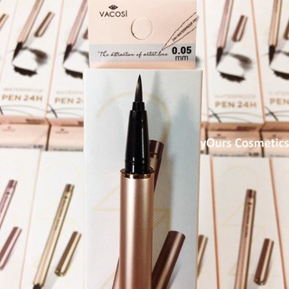 [Đại Lý Chính Thức] Bút Kẻ Mắt Nước Màu Đen Giữ Lâu 24H Vacosi Waterfroof 24H Pen Pro P5