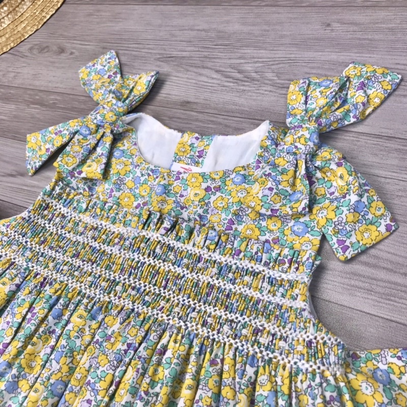 ĐẦM SMOCK NƠ VAI